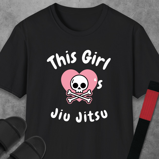 Girl Loves Jiu Jitsu T-Shirt