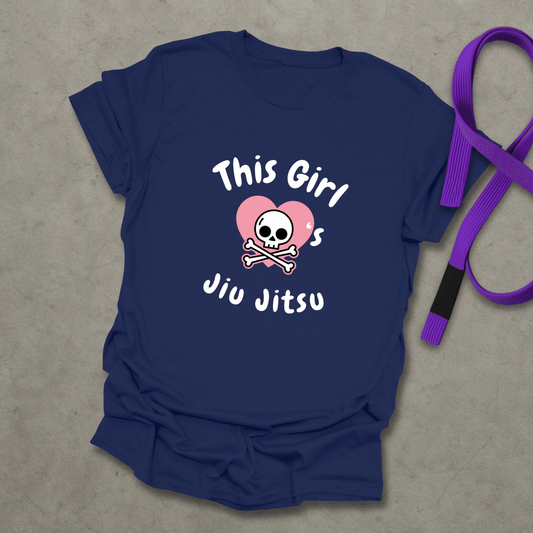 Girl Loves Jiu Jitsu T-Shirt