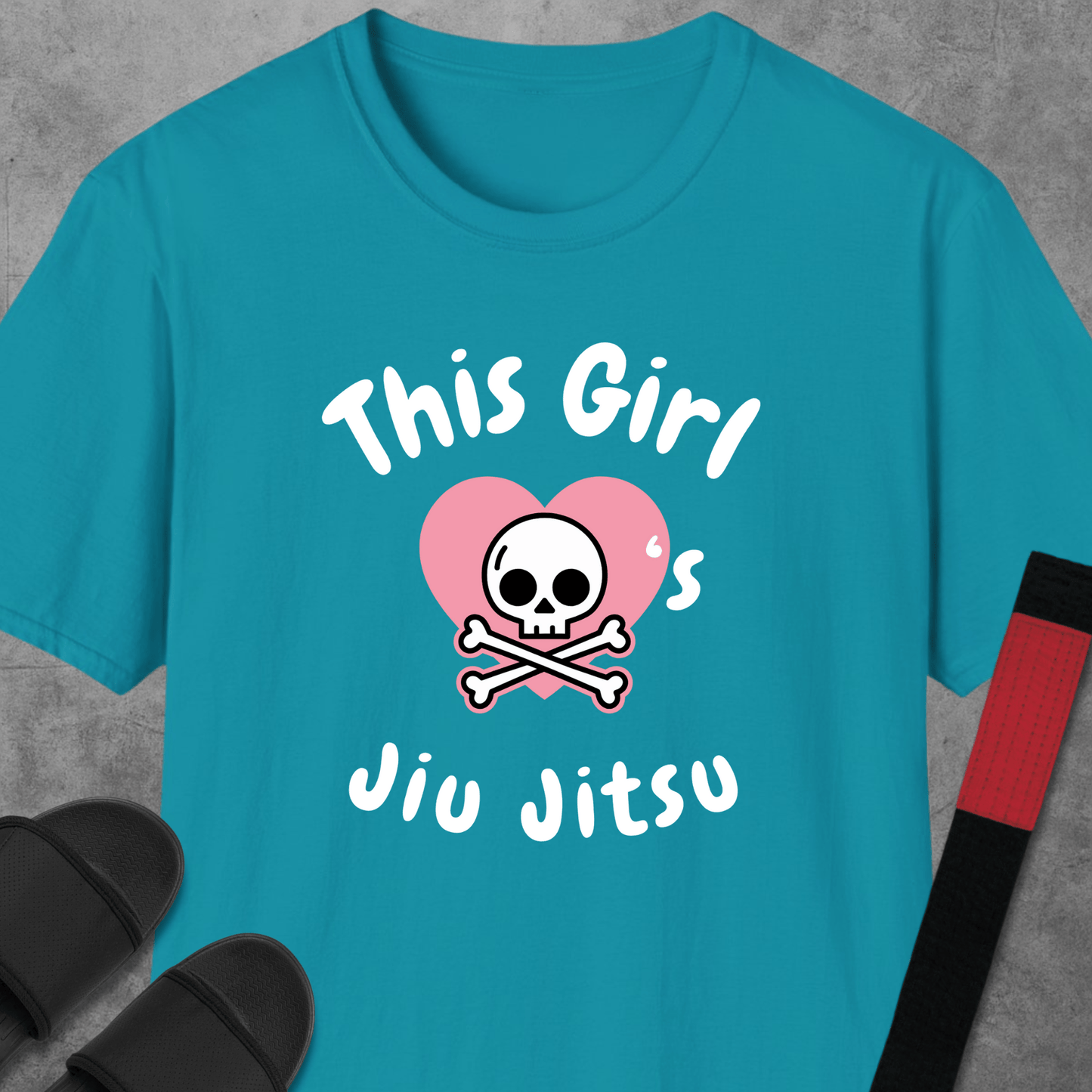 Girl Loves Jiu Jitsu T-Shirt