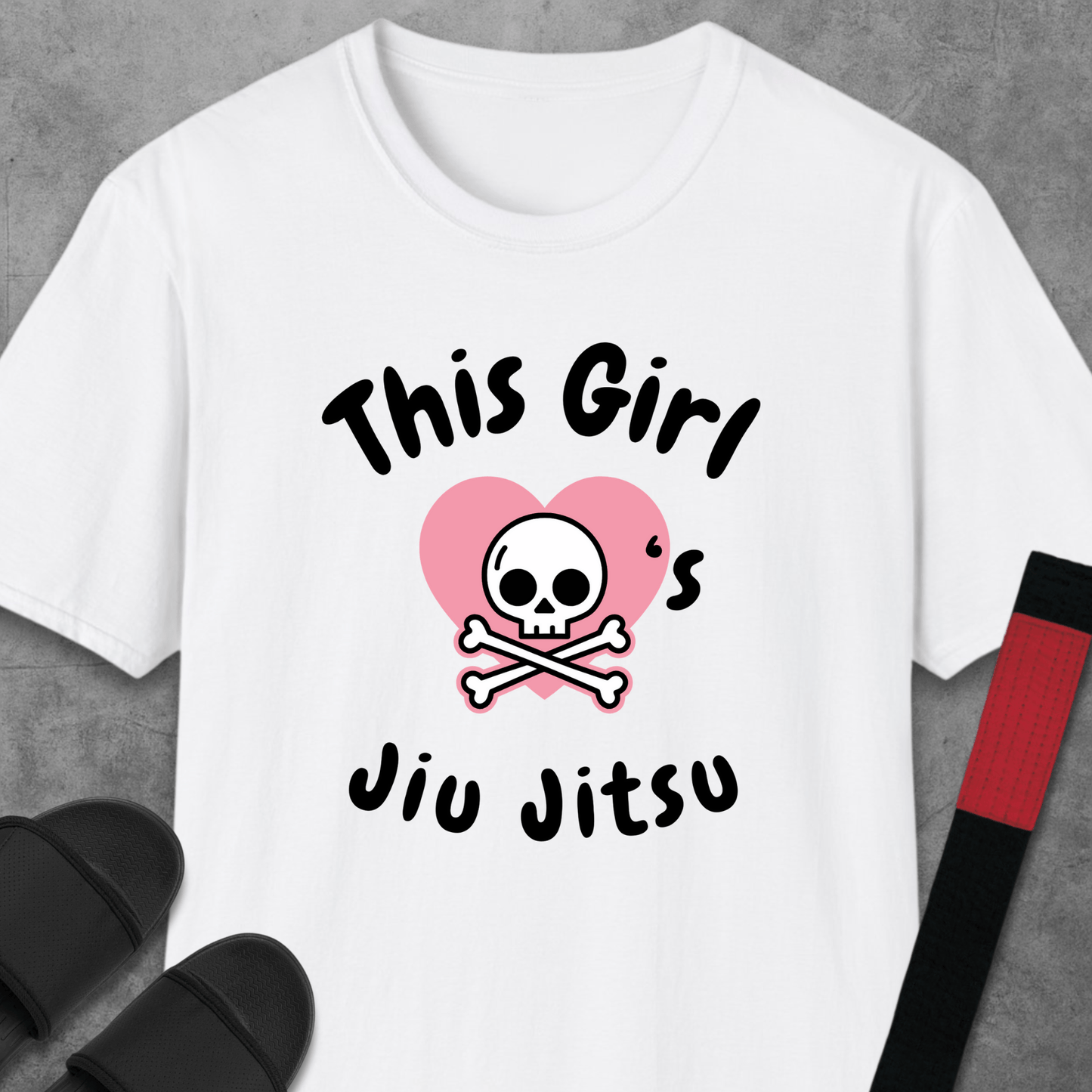 Girl Loves Jiu Jitsu T-Shirt
