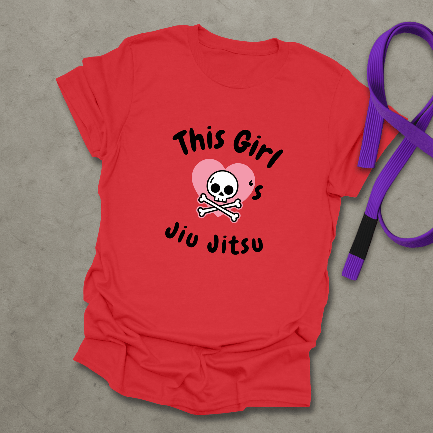 Girl Loves Jiu Jitsu T-Shirt